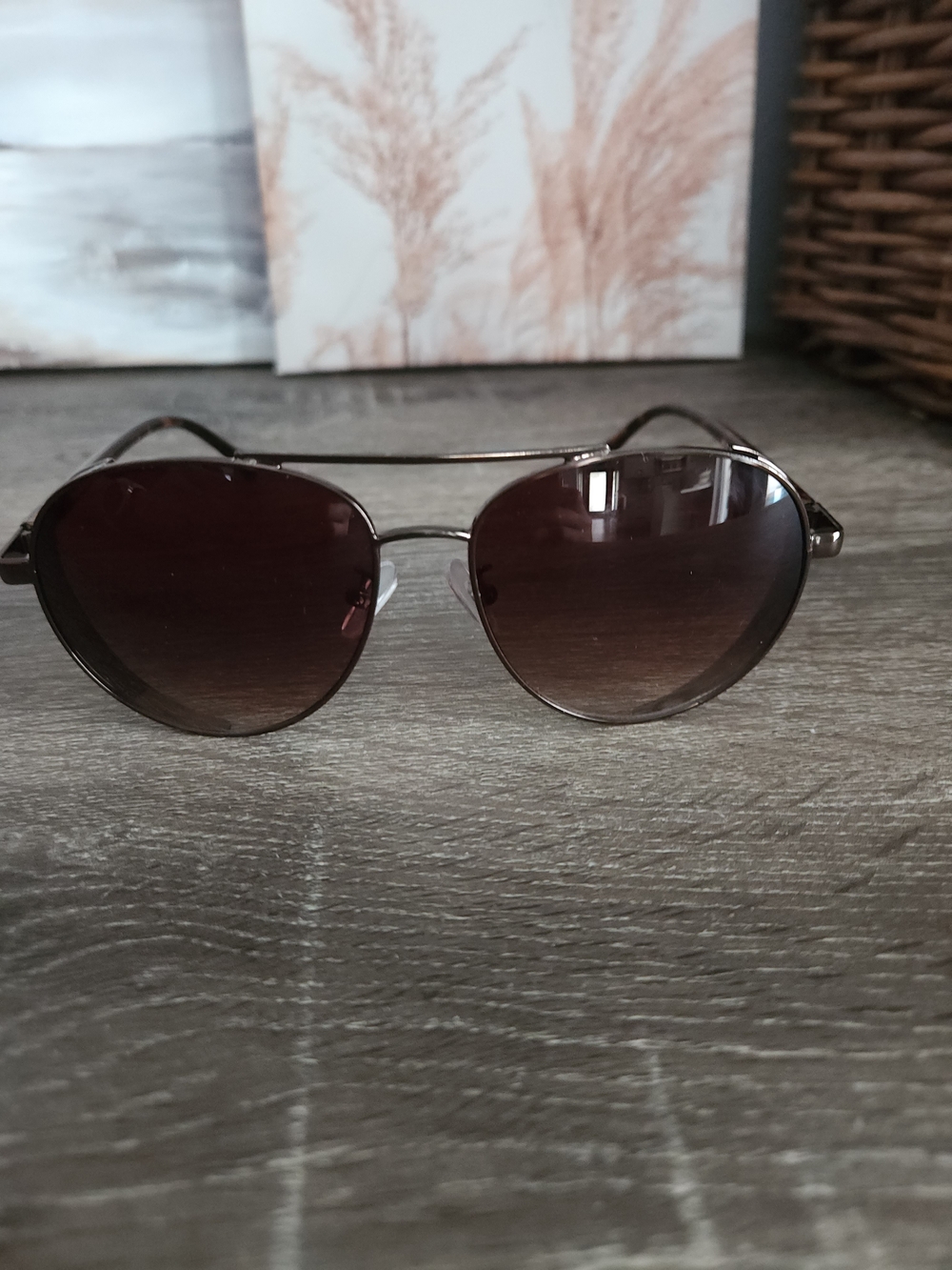Isaac Mizrahi Aviator Sunglasses - Brown Gradient Lenses